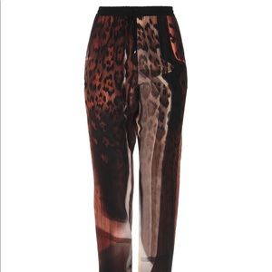 Roberto Cavalli silk pants ( trousers ) high waist